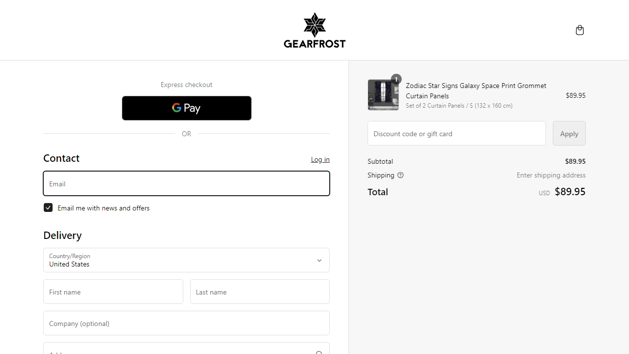 How to apply GearFrost coupon code